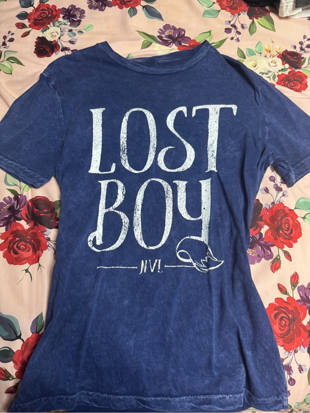 Disney Navy Blue 'Lost Boy' Short Sleeve Tee